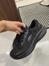 斯凱奇（Skechers）輕奇系列|跑步鞋夏季男款透氣厚底運(yùn)動休閑鞋網(wǎng)面跑步鞋894220 全黑色/BBK 43 曬單實(shí)拍圖