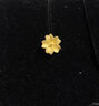 周六福（ZLF）  黃金耳飾女款足金999朱槿花耳釘 計價(jià) 0.82g 曬單實(shí)拍圖