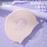 WATERTIME/水川 游泳帽女款加大長發(fā)不勒頭印花美人魚系列專業(yè)硅膠泳帽 粉 曬單實拍圖