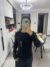 優(yōu)衣庫女裝羅紋亨利領(lǐng)T恤/長袖修身短款內(nèi)搭打底25新款479591 09 黑色 L /160/88A 曬單實拍圖