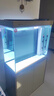 森森（SUNSUN）大型魚缸底過濾水族箱客廳家用落地玻璃生態(tài)金魚缸 【實時溫顯+燈控】寶馬灰 0.8米長35cm寬 曬單實拍圖