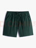 ABERCROMBIE & FITCH男裝25夏季美式復古百搭松緊腰寬松五分褲休閑短褲KI128-5048 橄欖綠 S (175/76A) 曬單實(shí)拍圖