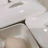 木子丘帶蓋蒸碗正長方形陶瓷小蒸盅燉蛋嬰兒輔食蒸蛋蒸雞蛋羹蒸菜專用碗 帶陶瓷蓋-大套裝【正*4+長*1】 曬單實拍圖