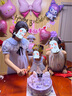 多美憶生日場(chǎng)景布置女孩生日氣球兒童道具氛圍裝飾快樂(lè )桌飄裝扮粉色套餐 曬單實(shí)拍圖
