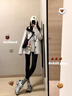 浪莎羊絨蠶絲鯊魚(yú)褲女2025新款加絨加厚高腰瑜伽顯瘦打底褲外穿保暖褲 曬單實(shí)拍圖