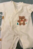 貝瑞加（Babyprints）新生兒連體衣2件裝初生男女寶寶蝴蝶衣長袖純棉護肚哈衣 小熊52 曬單實拍圖