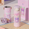 杯具熊（BEDDYBEAR）盛開(kāi)雙飲保溫杯男女便攜杯套吸管水杯大容量學(xué)生杯子550ML酷洛米 曬單實(shí)拍圖