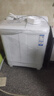 海爾（Haier）半自動(dòng)洗衣機(jī)雙桶雙缸10公斤家用大容量雙電機(jī)強(qiáng)勁動(dòng)力省水電洗脫分離以舊換新國(guó)家補(bǔ)貼老式洗衣機(jī) 10公斤678S|強(qiáng)勁颶風(fēng)水流+溢水漂洗+移動(dòng)腳輪 曬單實(shí)拍圖