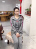 緹米媗中年媽媽春裝新款運動(dòng)服套裝中老年女春秋外套大碼洋氣上衣三件套 灰色1912（休閑三件套） 2XL 建議穿118-130斤 曬單實(shí)拍圖