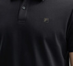 FILA 領(lǐng)航POLO|斐樂(lè )官方男裝針織短袖POLO衫2025夏季新款商務(wù)休閑上衣 傳奇藍-NV XL 180/100A/XL 曬單實(shí)拍圖