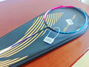 李寧（LI-NING）羽毛球拍戰(zhàn)戟8000青玉藍熒光耀粉全碳素控制型球拍單拍 4U空拍 曬單實拍圖
