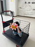 經(jīng)海通泰 小推車圍欄手推車60*90*100cm 快遞周轉(zhuǎn)車庫(kù)房車間物料車?yán)涇嚢徇\(yùn)車可拆卸圍欄籠車 承重800斤 曬單實(shí)拍圖
