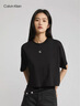 Calvin KleinJeans夏季女士潮流休閑簡(jiǎn)約ck印花字母舒適純棉圓領(lǐng)短袖T恤上衣 BEH-太空黑 XS  （推薦80-95斤） 曬單實(shí)拍圖