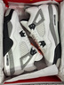 耐克（NIKE）aj4 AJ4白水泥灰青少年2025復(fù)刻版中幫復(fù)古籃球鞋 IB4171-100 38 曬單實(shí)拍圖