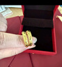 老廟黃金耳環(huán)批花C形耳釘耳圈送女友送給媽媽生日禮物 曬單實拍圖