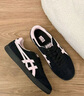 Onitsuka Tiger鬼塚虎新款女款復古德訓鞋 運動(dòng)休閑鞋女鞋 TOKUTEN 1183C254 黑色/粉紅色 36 曬單實(shí)拍圖