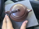 月壺茗清 宜興小容量紫砂壺名家純手工茶壺原礦紫茄泥明爐壺160cc 明爐壺 曬單實拍圖