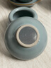 蘇氏陶瓷（SUSHI CERAMICS）汝窯陶瓷茶具套裝豆綠水木年華開片功夫茶具禮盒裝辦公室家用送禮 曬單實(shí)拍圖