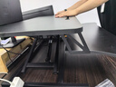 全品屋升降電腦桌升降工作臺(tái)電腦升降支架臺(tái)站立式升降辦公書(shū)桌 氣動(dòng)無(wú)級(jí)升降-黑桌雙層80cm 曬單實(shí)拍圖