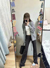 棠暖微喇叭褲女春秋季2025新款高個子加長版運動衛(wèi)褲顯瘦女士休閑褲子 高級灰常規(guī)款 M 95-110斤 曬單實拍圖