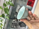東道 汝窯茶杯陶瓷功夫茶具開(kāi)片可養汝瓷主人杯 中葵飲杯2024款(天青) 曬單實(shí)拍圖