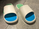 特步（XTEP）拖鞋男士一字拖鞋外穿情侶款軟彈運動(dòng)拖鞋男 EA050 白冰藍 42-43 曬單實(shí)拍圖