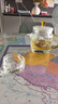 瓷牌茗茶具（cipaiming teaset）瓷牌茗 創(chuàng  )意玻璃茶杯家用主人杯功夫茶具品茗杯 透明《觀(guān)云杯》6個(gè) 曬單實(shí)拍圖