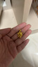 周六福（ZLF）七夕禮物  黃金吊墜女款足金999百合花掛墜項墜首飾 計價 3.88g 曬單實拍圖