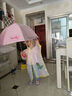 牧萌兒童雨傘女孩男童幼兒園小學(xué)生寶寶專(zhuān)用輕便小傘 粉色公主恐龍 曬單實(shí)拍圖