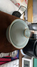 青澹汝窯蓋碗二才大號泡茶碗茶具天青色景德鎮陶瓷家用手工沐春蓋碗 沐春蓋碗約250ml  開(kāi)片可養 天青色 曬單實(shí)拍圖