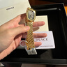 范思哲（VERSACE）女表品牌正品大氣顯貴復(fù)古鋼帶金表輕奢名牌手表女/七夕禮物 VE1B00818 【爆款小金表】 28mm 【明星同款】 曬單實(shí)拍圖