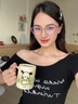 眼鏡生活（LOHO）貓眼眼鏡冷茶色鏡框女方圓臉素顏架近視變色度數可配度數 曬單實(shí)拍圖
