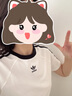 三葉草（Adidas）阿迪達斯ADIDAS 三葉草女子運動休閑短款短袖T恤 JC8704  M  曬單實拍圖