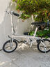 大行（DAHON） 412折疊自行車14英寸單速超輕迷你鋁合金學生成人單車BYA412 銀色 曬單實拍圖