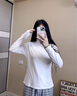 貓人打底衫女2025秋半高領(lǐng)玻尿酸護膚舒適莫代爾薄款高彈7A抑菌抗靜電 曬單實(shí)拍圖