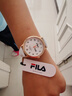 斐樂(lè )（FILA）學(xué)生考試專(zhuān)用手表男女初高中生簡(jiǎn)約夜光防水石英表6634-103 曬單實(shí)拍圖