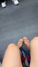 Bata一字帶涼鞋女2025夏羊皮涼鞋AYJ10BL5 棕色 37 曬單實(shí)拍圖