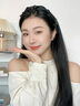 卡瑪倫（KAMALUN）黑色蝴蝶結(jié)發(fā)箍女時(shí)尚小眾頭箍高顱頂壓發(fā)發(fā)卡高級(jí)感公主風(fēng)發(fā)飾 黑色發(fā)箍+品牌禮盒 曬單實(shí)拍圖