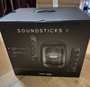 哈曼卡頓水晶4代桌面藍牙音箱  電腦通用雙聲道 Soundsticks4 電腦音箱桌面藍牙音箱氛圍燈音響七夕禮物 水晶4 黑色款 曬單實(shí)拍圖