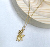 中國黃金（CHINA GOLD）黃金項鏈女士足金小金魚吊墜純金生日禮物送女友老婆 足金小金魚吊墜約0.5g*配銀鏈 曬單實拍圖