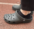 卡駱馳（crocs）Classic clog經(jīng)典洞洞鞋沙灘鞋男女鞋檀健次同款 跟高2cm黑色39 曬單實拍圖