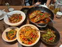 美麗雅一次性飯盒方形750ml*20套 食品級野餐外賣(mài)水果牛皮紙打包盒帶蓋 曬單實(shí)拍圖