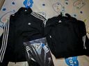 adidas經(jīng)典復(fù)古三條紋雙拉鏈寬松夾克外套男女春季阿迪達(dá)斯三葉草   黑色   L 曬單實(shí)拍圖
