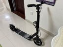 帝百倫（DEPTHPOWER）滑板車成人代步6-12歲35歲大人兒童大童以上學(xué)生折疊雙減震平衡車 豪華黑【碟剎手閘腳剎+防滑輪】 曬單實拍圖