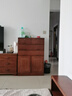 冠軍木語(yǔ)胡桃木實(shí)木斗柜臥室儲物柜現代簡(jiǎn)約客廳靠墻收納柜大容量抽屜柜子 兩門(mén)四斗柜 曬單實(shí)拍圖