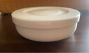 品聚德（PURJADE）骨瓷帶蓋碗蒸蛋碗家用隔水燉雙皮奶布丁碗純色陶瓷寶寶輔食碗燉盅 5英寸 曬單實拍圖