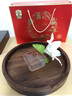 黑胡桃木圓形大托盤(pán)家用茶盤(pán)水果盤(pán)純實(shí)木酒店餐廳餐具托盤(pán)北歐風(fēng) 黑胡桃木直徑40.5cm 1層 帶手托 曬單實(shí)拍圖