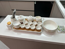 祥業(yè)高顏值羊脂玉瓷功夫茶具泡茶器全套裝喬遷公司送禮茶壺茶杯帶茶盤 聽窗茶壺蓋碗茶具套裝八杯15件套 曬單實(shí)拍圖