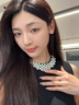 DRAGBOLL鉆戒一克拉人工培育鉆石戒指戒真鉆送女友生日七夕情人節(jié)禮物 D色 VS1-30分 白18K金鉆戒（指圈號詢客服） 曬單實拍圖