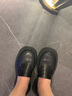 RXXBFB黑色軟底樂(lè )福鞋女2025四季新款配裙子jk單鞋女百搭英倫風(fēng)小皮鞋女 啞光黑色 36 (230mm) 曬單實(shí)拍圖